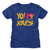 MTV Yo! Raps Texture Ladies T-Shirt - Royal