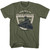 Yellowstone Train Station Badge T-Shirt - Military Green