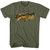 Yellowstone Dutton Ranch Buffalo T-Shirt - Military Green