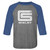 Shelby Logo Raglan Shirt - Royal & Gray