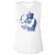 WWE Randy Savage Macho Man Mono Ladies Muscle Tank - White