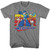 Mega Man Multi Color Rectangle T-Shirt - Graphite