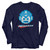 Mega Man Mega Face Long Sleeve - Navy