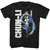 Street Fighter Chun Li Splatter T-Shirt - Black