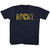 Rocky Faded Yellow Logo Youth T-shirt - Navy