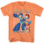 Mega Man Repeat Square T-Shirt - Orange