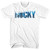 Rocky Fading Blue T-shirt - White