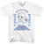Mega Man Blue Text T-Shirt - White