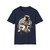 Let's Go | Astronaut Scooter Pilot | Space Theme Retro Racer T-Shirt - Dark Blue