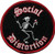 Social Distortion Skeleton, Red Print and Martini Patch