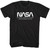 NASA Simple Worm T-Shirt - Black