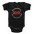 AC/DC Rock and Roll Ain't Noise Pollution Baby Onesie - Black