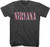 Nirvana w/ Floral Logo T-Shirt - Gray