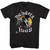 Jimi Hendrix Distressed Gradient Sun 1969 T-Shirt - Black