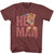 Masters of the Universe Distressed He-Man T-Shirt - Maroon