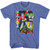 Voltron Distressed with Pilots T-Shirt - Blue