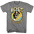 AC/DC Blue Yellow Voltage T-Shirt - Gray