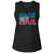 Billy Idol Gradient Name Ladies Muscle Tank - Black