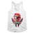 CBGB - Faceted Skull Wings Ladies Tank Top - White