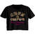 CBGB - Leopard Logo Ladies Crop Top - Black