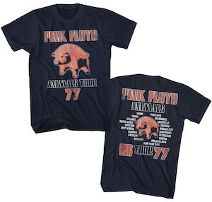 Pink Floyd Animals 1977 US Tour 2-sided T-Shirt