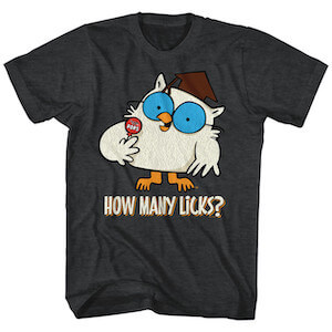 Tootsie Pop Mr. Owl How Many Licks? T-Shirt