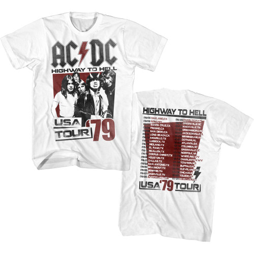 AC/DC F/B Highway To Hell 1979 USA Tour T-Shirt