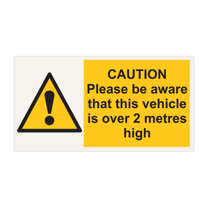 Switch - Caution 2M Height Sticker