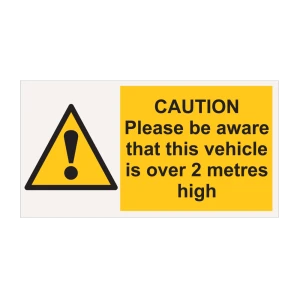 Switch - Caution 2M Height Sticker