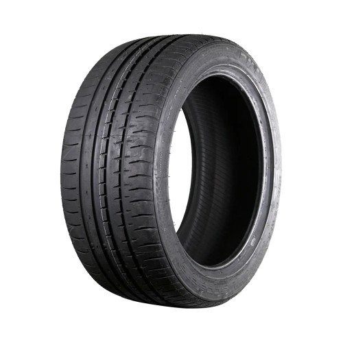 Accelera PHI ultra-high-performance all-season tire on a sports car during wet-road driving.