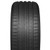 Side profile of Sumitomo HTR Z5 tire highlighting aggressive shoulder blocks and sleek sidewall design.