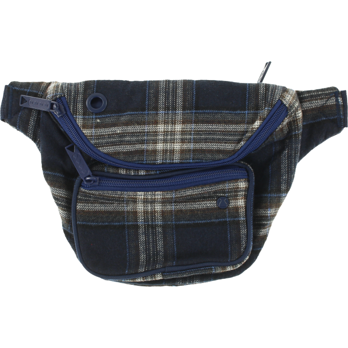 plaid bum bag