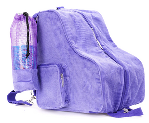 Fydelity | Freewheelin' Roller Skate Backpack - Corduroy Purple Fydelity | Freewheelin' Roller Skate Backpack - Corduroy Purple