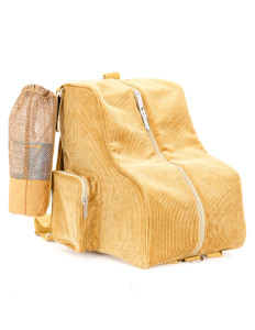 Fydelity | Freewheelin' Roller Skate Backpack - Corduroy Tan Fydelity | Freewheelin' Roller Skate Backpack - Corduroy Tan
