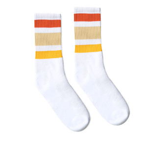 SOCCO | Crew Socks
White with Sunset Shades SOCCO | Crew Socks
White with Sunset Shades