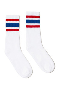 SOCCO | Crew Socks
White with All American Stripes SOCCO | Crew Socks
White with All American Stripes