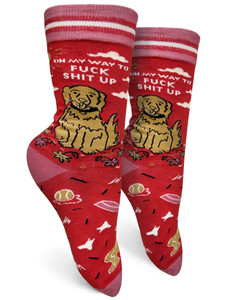 Groovy Things | Crew Socks
On My Way To Fuck Shit Up Groovy Things | Crew Socks
On My Way To Fuck Shit Up