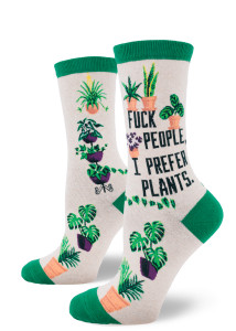 Mod Socks | I Prefer Plants Women's Crew