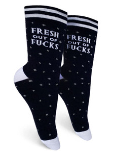 Groovy Things | Fresh Out Of Fucks 
Women's Crew Socks