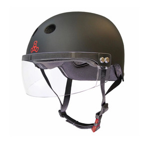 Triple 8 | Certified Sweatsaver Visor Helmet - Black Matte Triple 8 | Certified Sweatsaver Visor Helmet - Black Matte