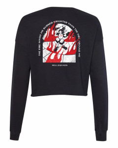 Hell on Quads | Black Crop Sweatshirt Hell on Quads | Black Crop Sweatshirt
