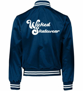 Wicked | Satin Baseball Jacket