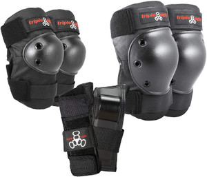 Triple 8 | Saver Series Pads (3-Pack) - Black Triple 8 | Saver Series Pads (3-Pack) - Black