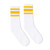 SOCCO | Crew Socks
White with Gold Stripes SOCCO | Crew Socks
White with Gold Stripes