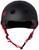 S1 Lifer Helmet - Black Matte w/ Red Straps S1 Lifer Helmet - Black Matte w/ Red Straps