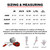 187 Six Pack Pad Set
Sizing Chart