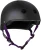S1 Lifer Helmet - Black Matte w/ Purple Straps
