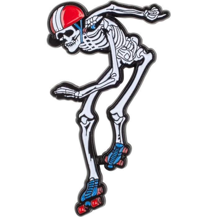 Rollerbones | Derby Skeleton Lapel Pin