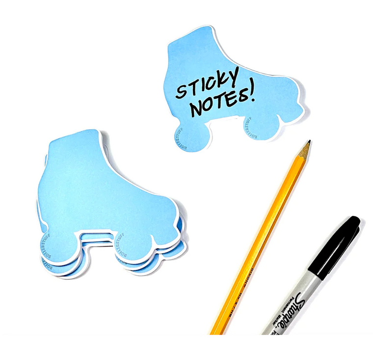 Roller Skate Sticky Note Pad