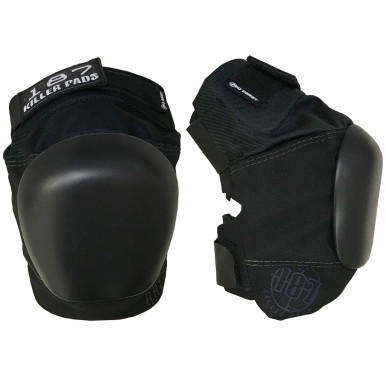 187 KILLER PADS(キラーパッド) PRO KNEE PADS JR PRO KNEE PAD - Black/White with White Caps – 187killerpads